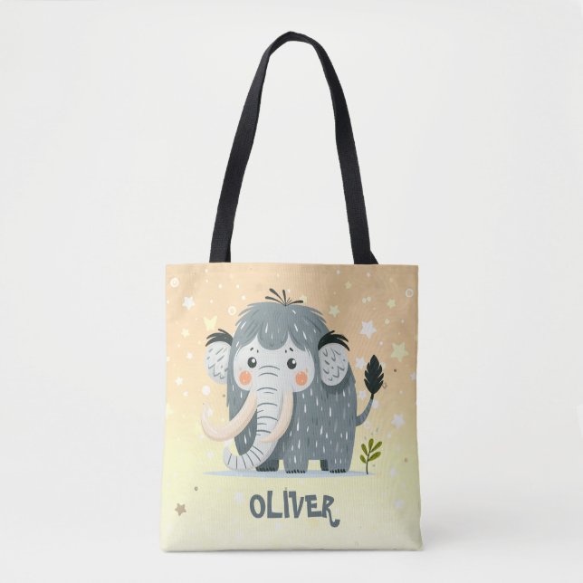 Bolsa Tote Mamute Fofo Personalizado (Frente)
