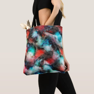 Bolsa Tote Manchas ao estilo cratera em efeito mosaico quadra