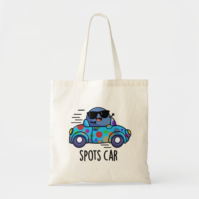 Bolsa Tote Manchas Carro Engraçado (Frente)