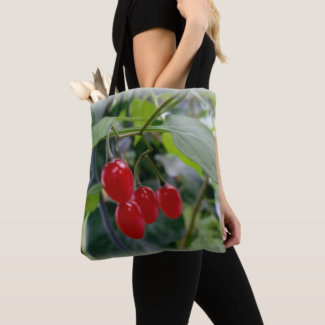 Bolsa Tote Manchas vermelhas do outono (Close Up)