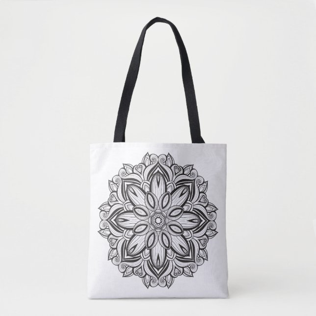 Bolsa Tote Mandala bonita 2 (Frente)