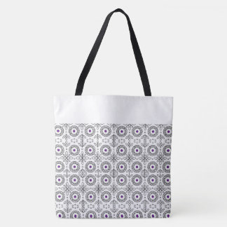 Bolsa Tote Mandala brava e Design do Motif Folha