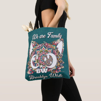 Bolsa Tote Mandala Colorida Monograma Personalizável