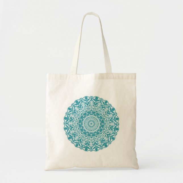 Bolsa Tote mandala da cerceta (Frente)