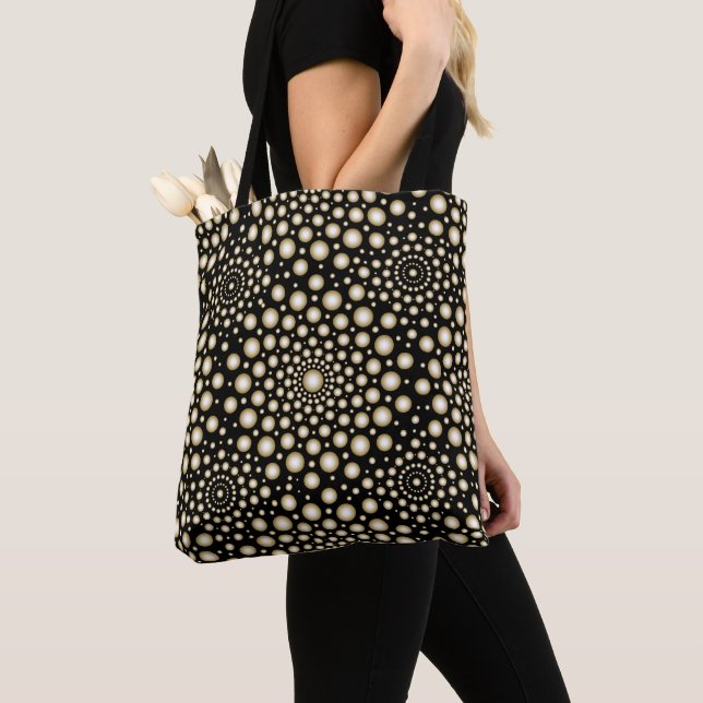 Bolsa Tote Mandala de Círculos (Close Up)