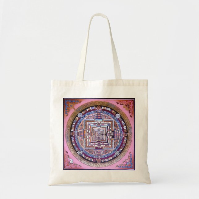 Bolsa Tote Mandala de Kalachakra (Frente)