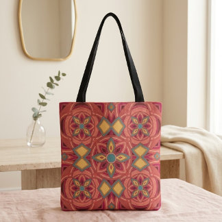 Bolsa Tote Mandala de Terracota