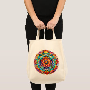 Bolsa Tote Mandala / Design de Flor