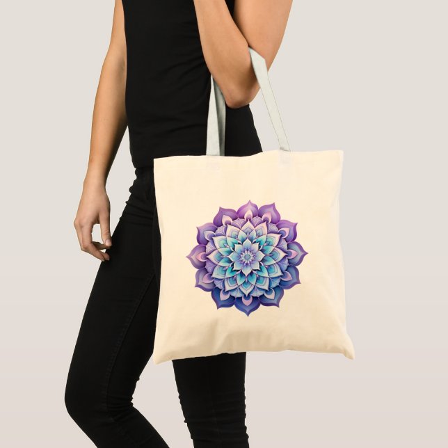 Bolsa Tote Mandala / Design de Flor (Frente (produto))