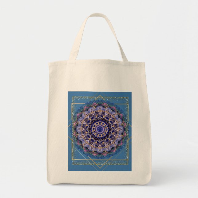 Bolsa Tote Mandala Design Tote Bag (Frente)