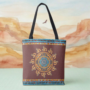 Bolsa Tote Mandala do Sol do Sudoeste