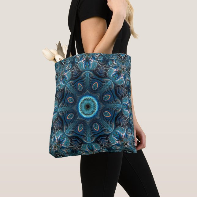 Bolsa Tote Mandala espacial misteriosa (Close Up)