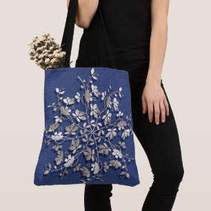 Bolsa Tote Mandala floral étnica do vintage