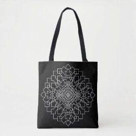Bolsa Tote Mandala geométrica #15