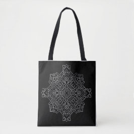 Bolsa Tote Mandala geométrica #9