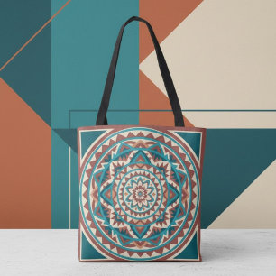 Bolsa Tote Mandala Moderno do Sudoeste