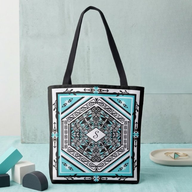 Bolsa Tote Mandala Tribal Novo (Criador carregado)