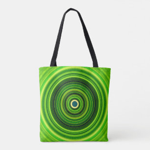 Bolsa Tote Mandala Verde Geomagnética