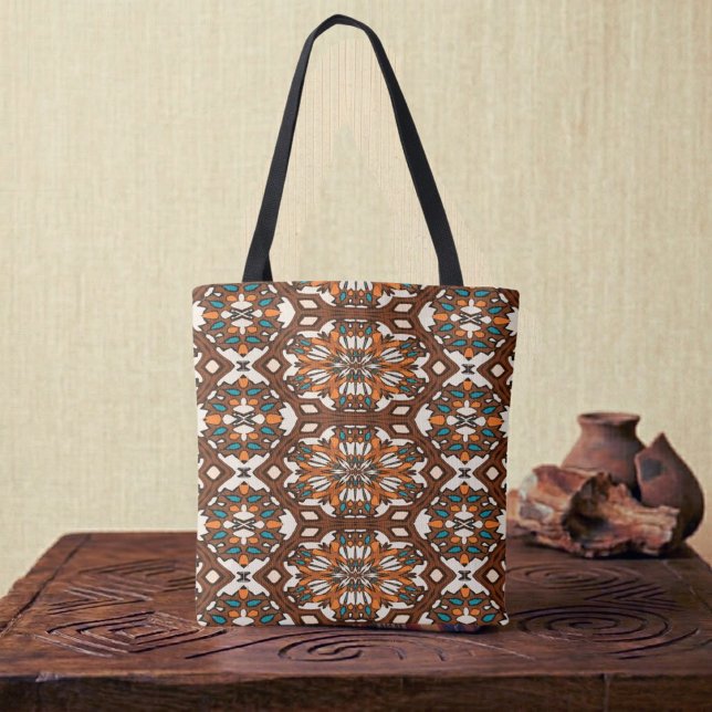 Bolsa Tote Mandalas do Deserto (Criador carregado)