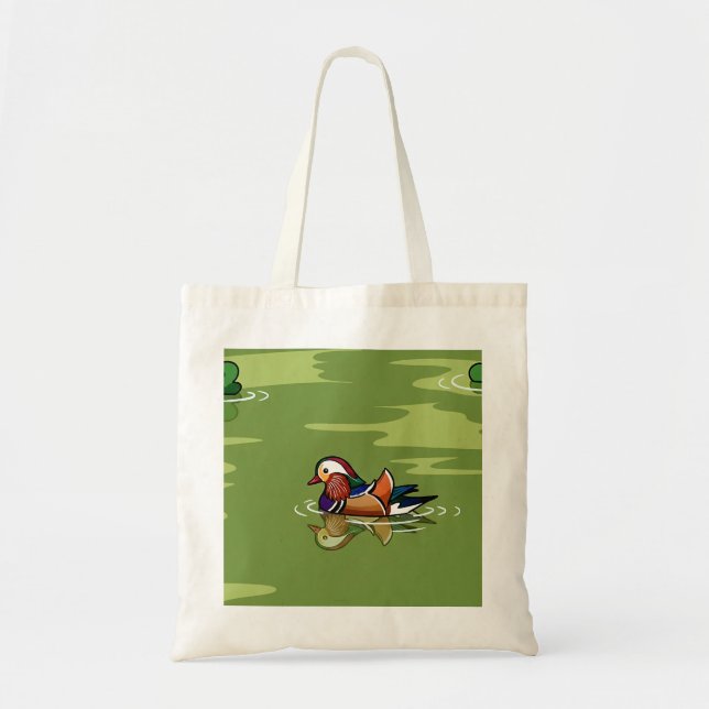 Bolsa Tote Mandarin Duck up close tote bag (Frente)