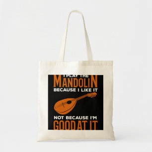 Bolsa Tote Mandolin Lover Mandolinista Músico Eu Toco O Homem