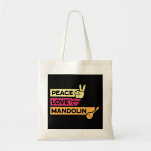 Bolsa Tote Mandolin Lover Peace Love Mandolin Maestro