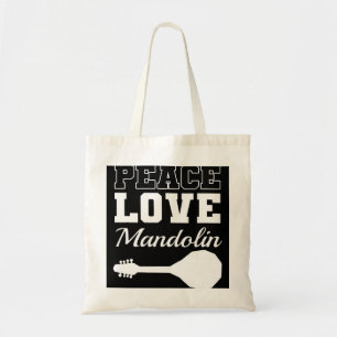 Bolsa Tote Mandolin Lover Peace Love Mandolin Maestro 1
