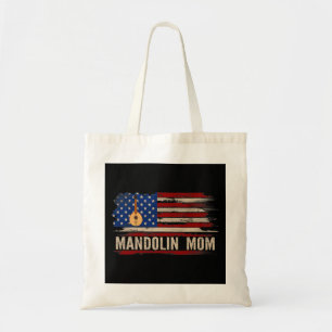 Bolsa Tote Mandolin Lover Vintage Mandolin Mãe Americano F
