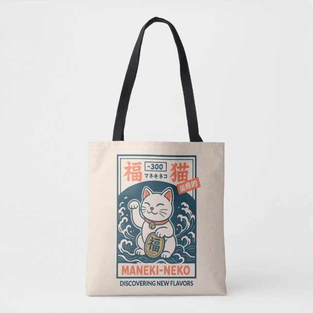 Bolsa Tote Maneki-Neko (Frente)