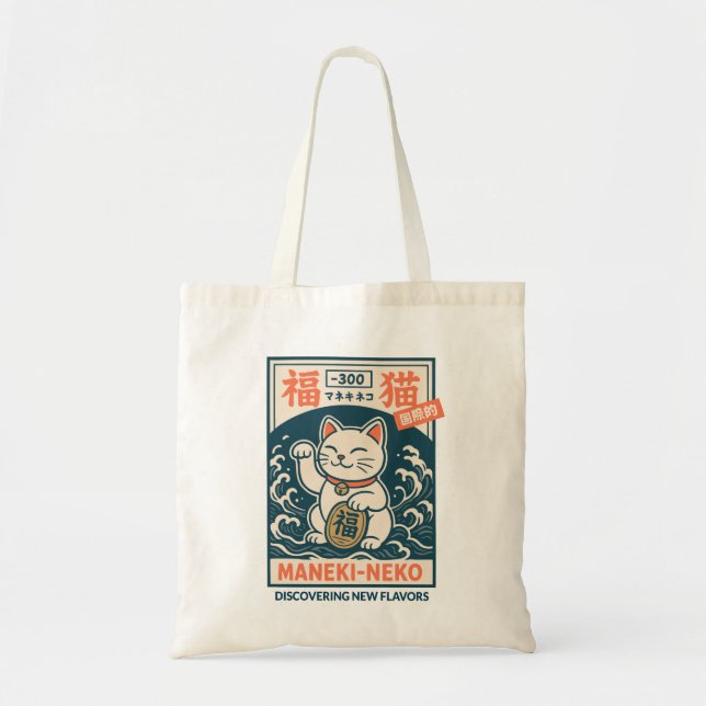 Bolsa Tote Maneki-Neko (Frente)