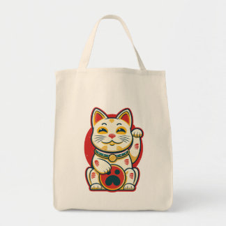 Bolsa Tote Maneki Neko - Gato Sortudo