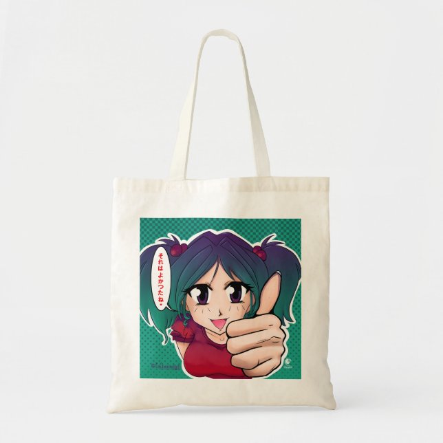 Bolsa Tote Manga Meisje dat aanmoedigd - tassen (Frente)