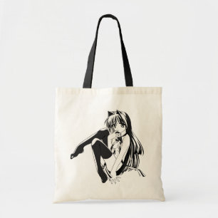Bolsa Tote Manga, Neko Catgirl Furry Kawaii Loli