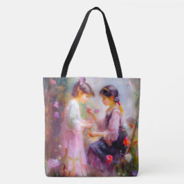 Bolsa Tote Manhã em um Jardim