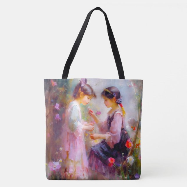 Bolsa Tote Manhã em um Jardim (Frente)