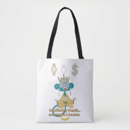 Bolsa Tote Manifesting Wealth Monkey zen art 