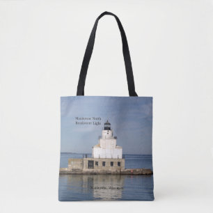 Bolsa Tote Manitowoc North Breakwater Light por todo o saco