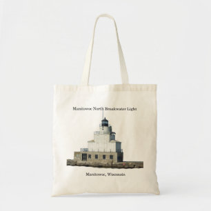 Bolsa Tote Manitowoc North Breakwater Luz cortada no saco