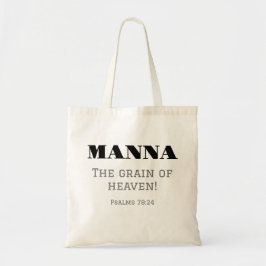Bolsa Tote Manna o grão do céu! Salmos 78:24