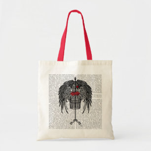 Bolsa Tote Mannequin com Asas Pretas