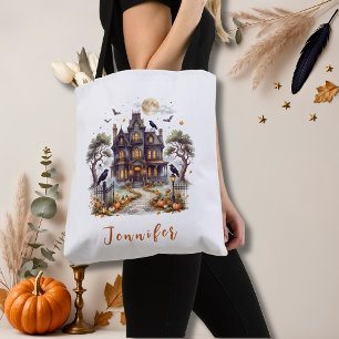 Bolsa Tote Mansão Assombrada Halloween