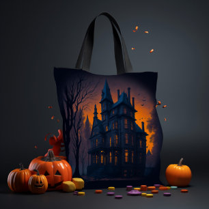 Bolsa Tote Mansão Halloween Assombrada