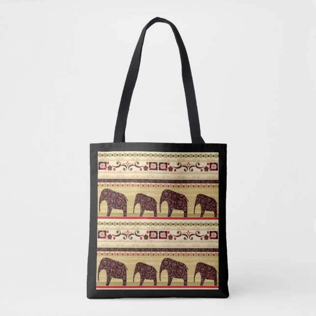 Bolsa Tote manta de retalhos africana (Frente)