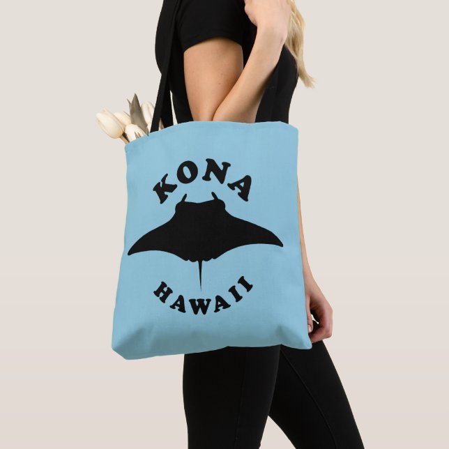 Bolsa Tote Manta Ray Diving em Kona, Havaí (Close Up)