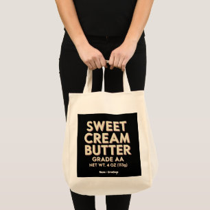 Bolsa Tote Manteiga doce engraçada, dotada de um único perfei
