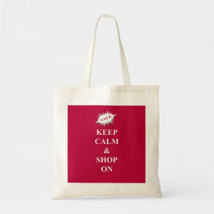 Bolsa Tote mantenha a calma e compre