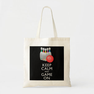 Bolsa Tote MANTENHA A CALMA E CONTINUE A JOGAR - Boliche