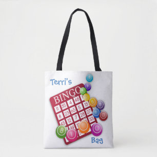 Bolsa Tote Mantenha a calma e o bingo ligados *Personalizado*