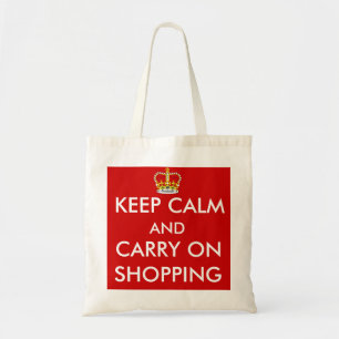 Bolsa Tote mantenha calmo e continue comprar a sacola