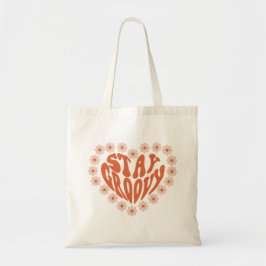 Bolsa Tote Mantenha Groovy Heart Floral